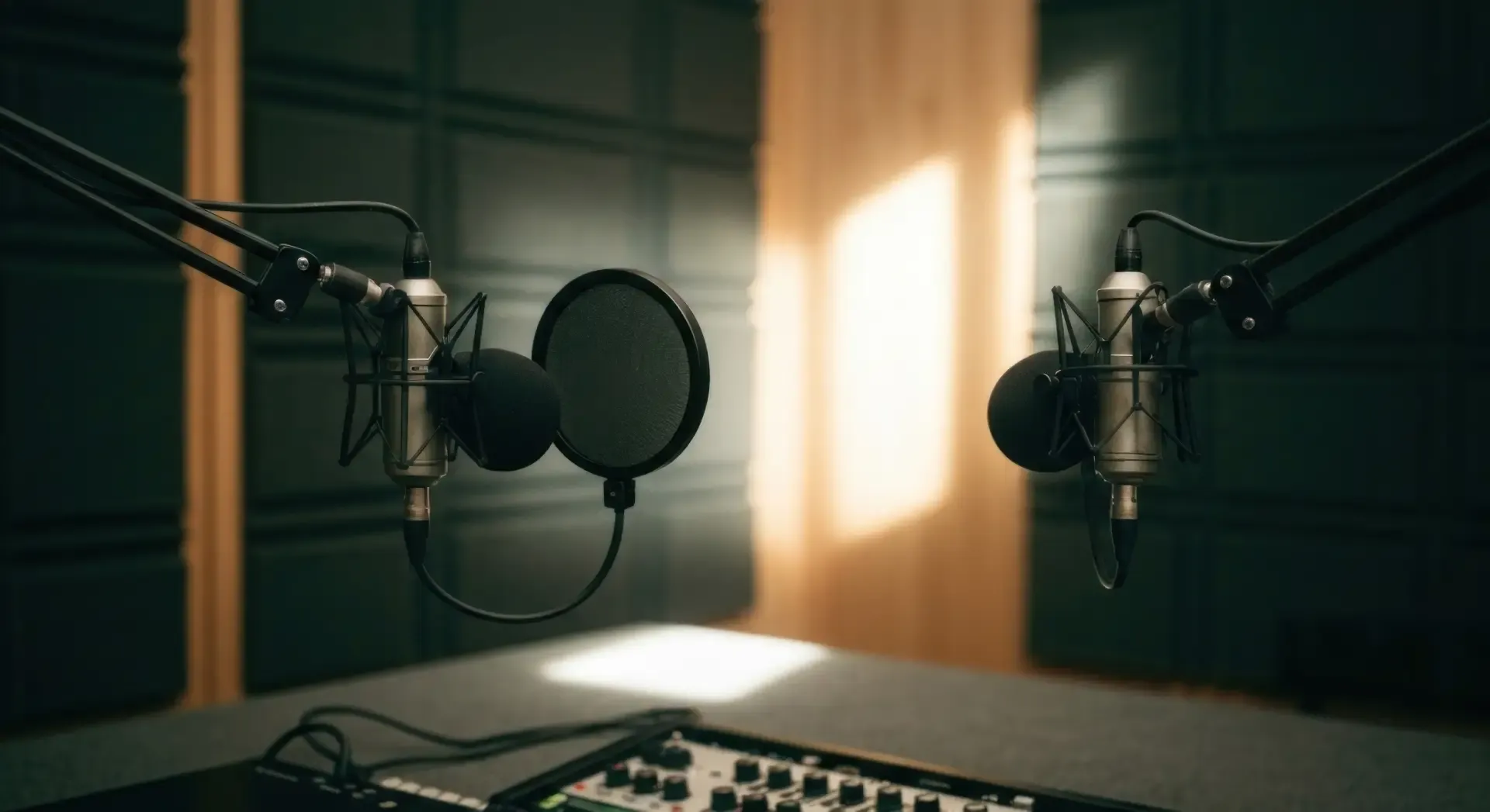 Recording studio area